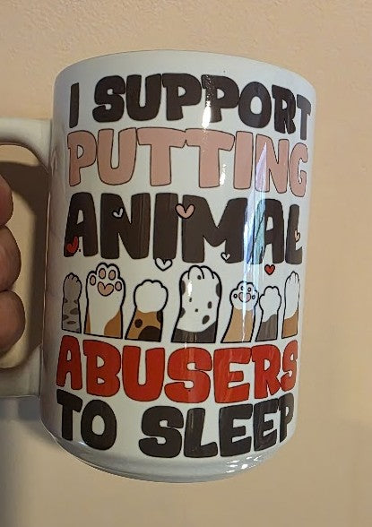 Anti-Animal Abuse Mug 15oz