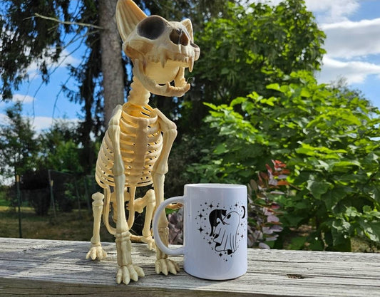 Halloween love cat mug!