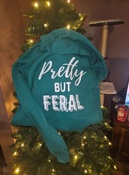 Pretty But Feral Crew Sweatshirt